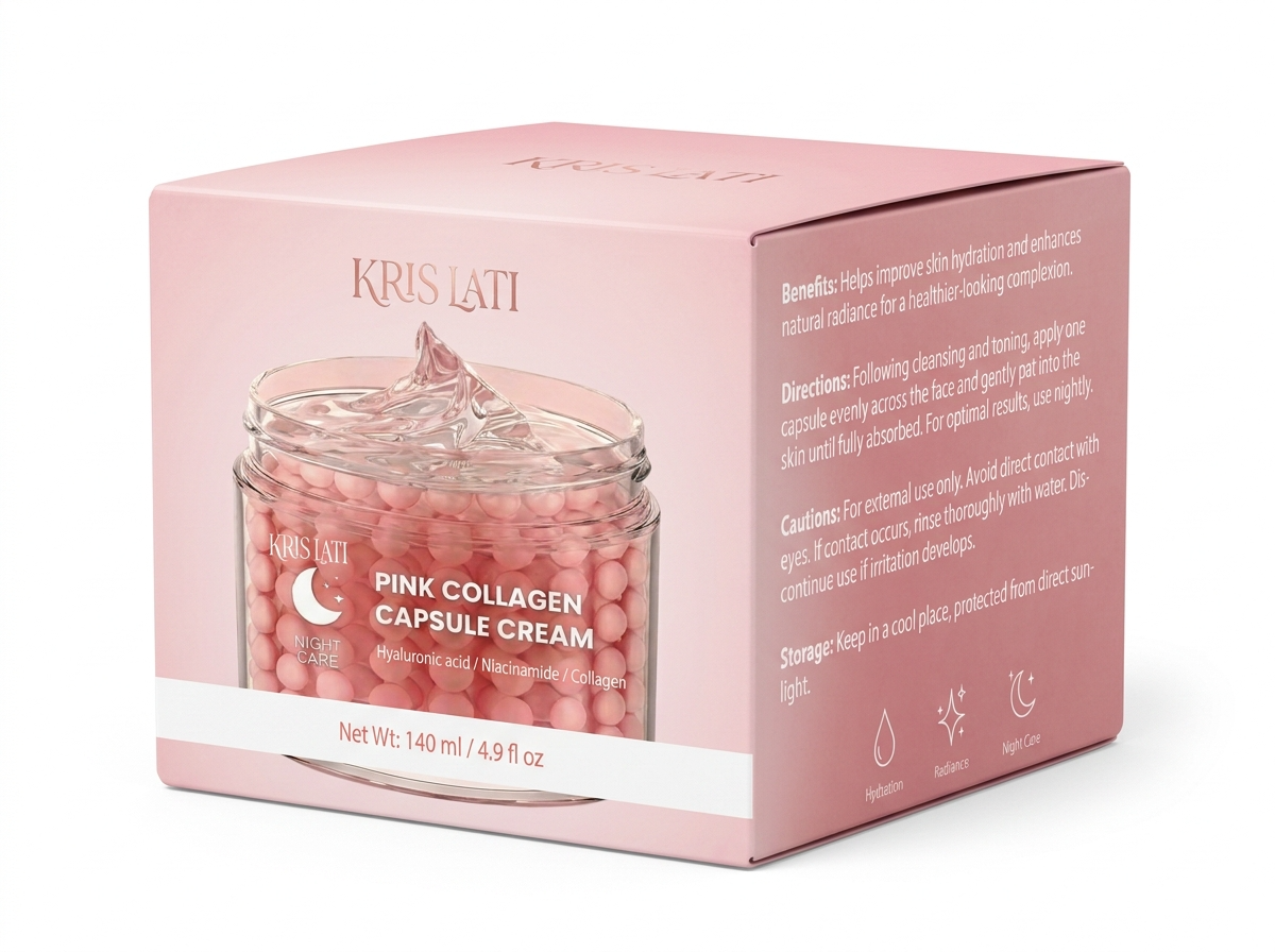 Pink Collagen Capsule Cream – Night Care