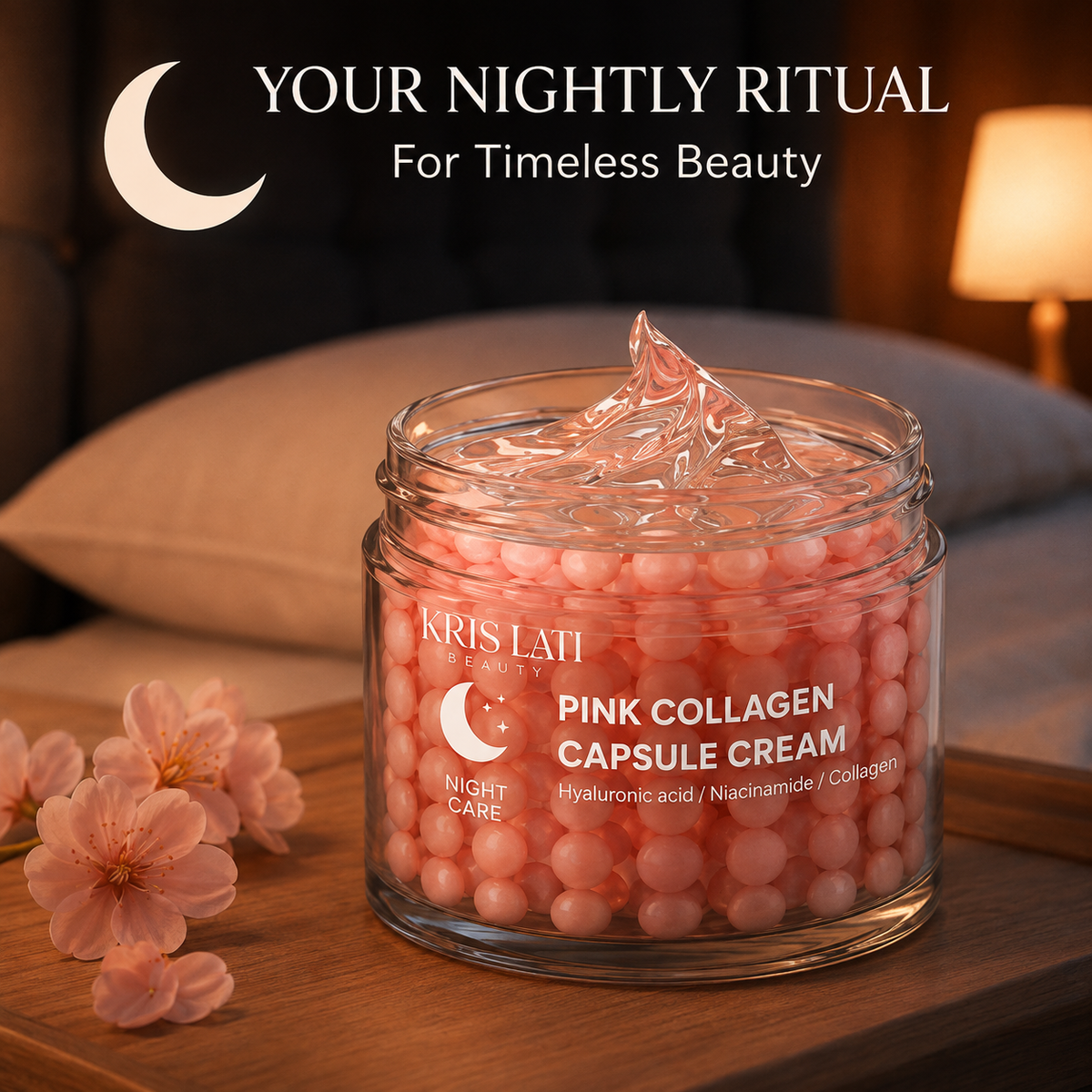 Pink Collagen Capsule Cream – Night Care