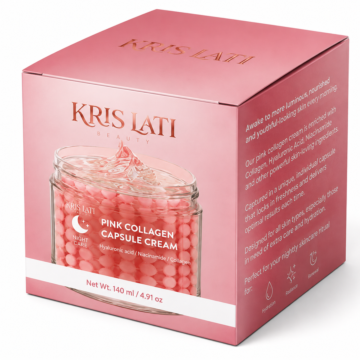 Pink Collagen Capsule Cream – Night Care