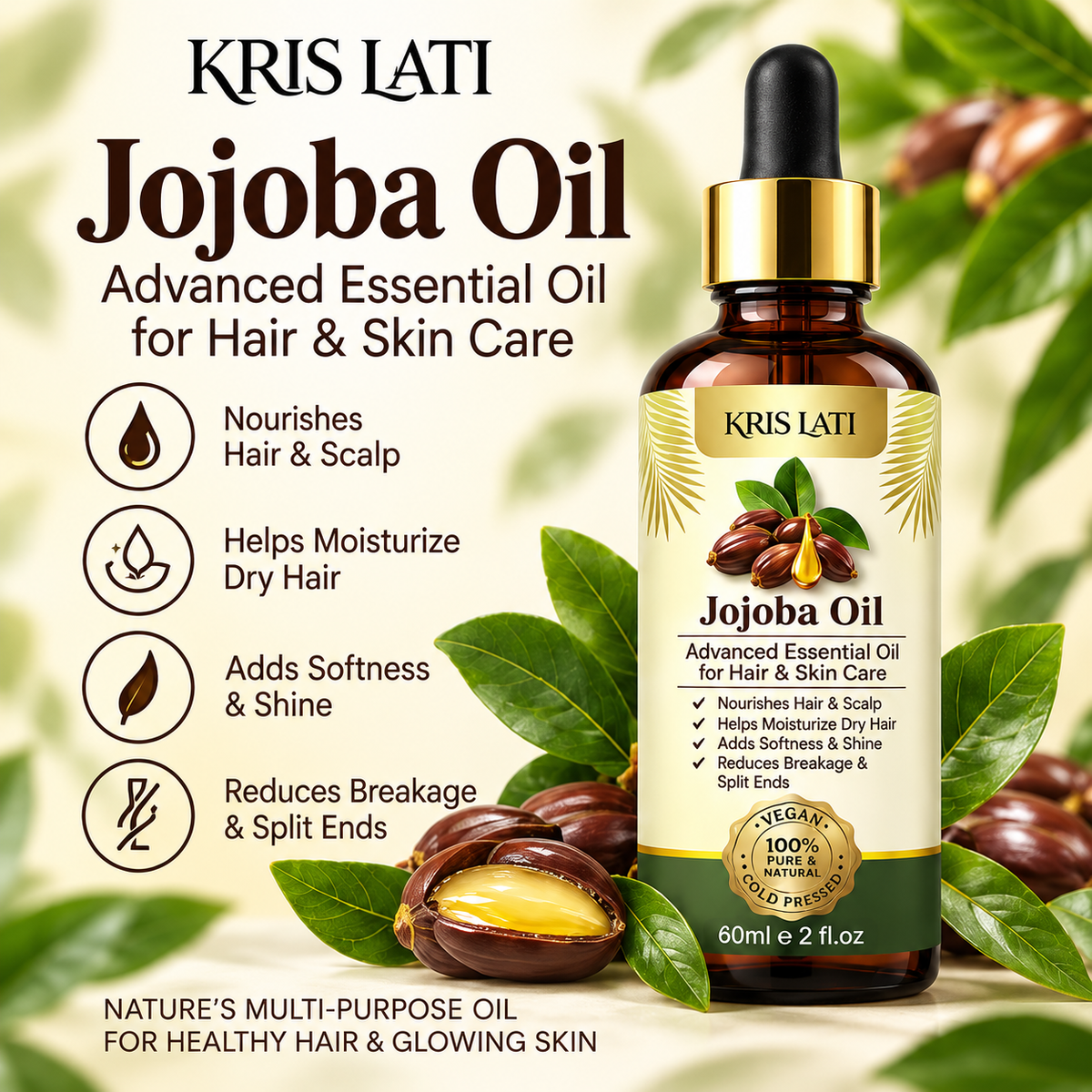 KL Jojoba Oil  – 60 mL / 2 fl oz