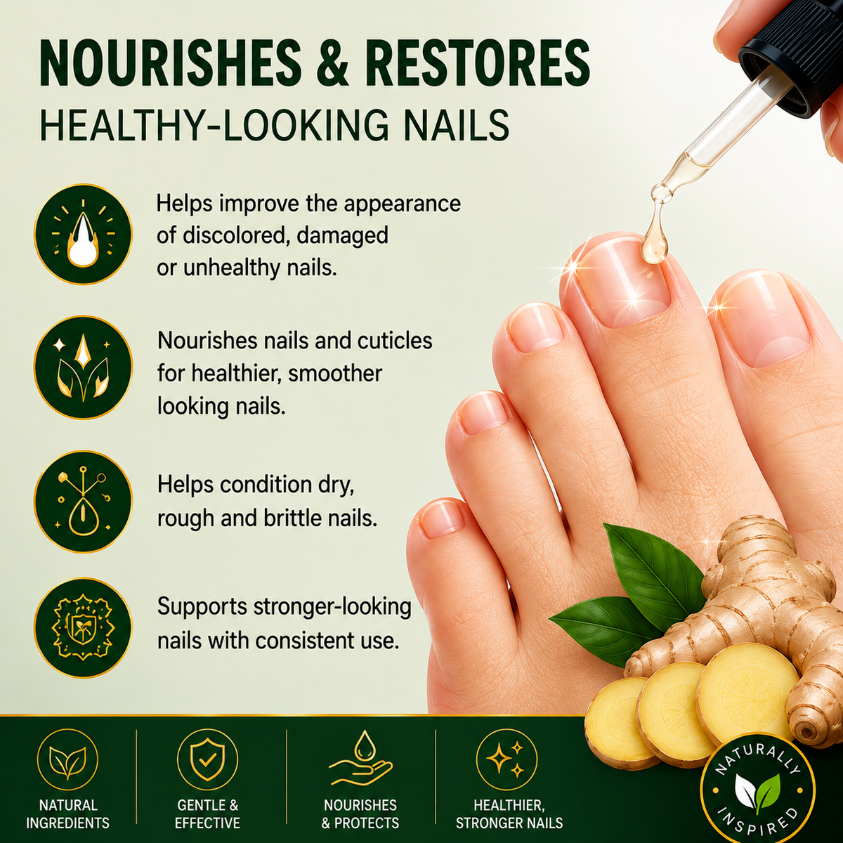 7 Days Nail Fungus Solution with Ginger Extract – 2.02 Fl Oz