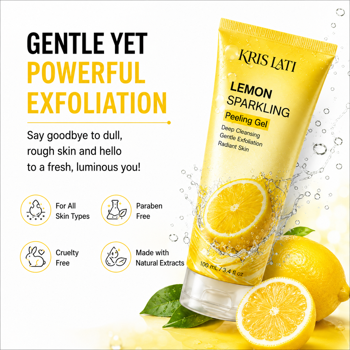 Lemon Sparkling Peeling Gel