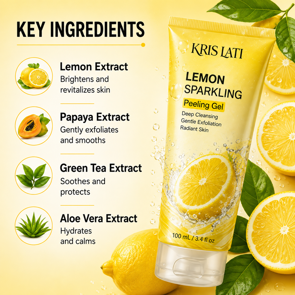 Lemon Sparkling Peeling Gel