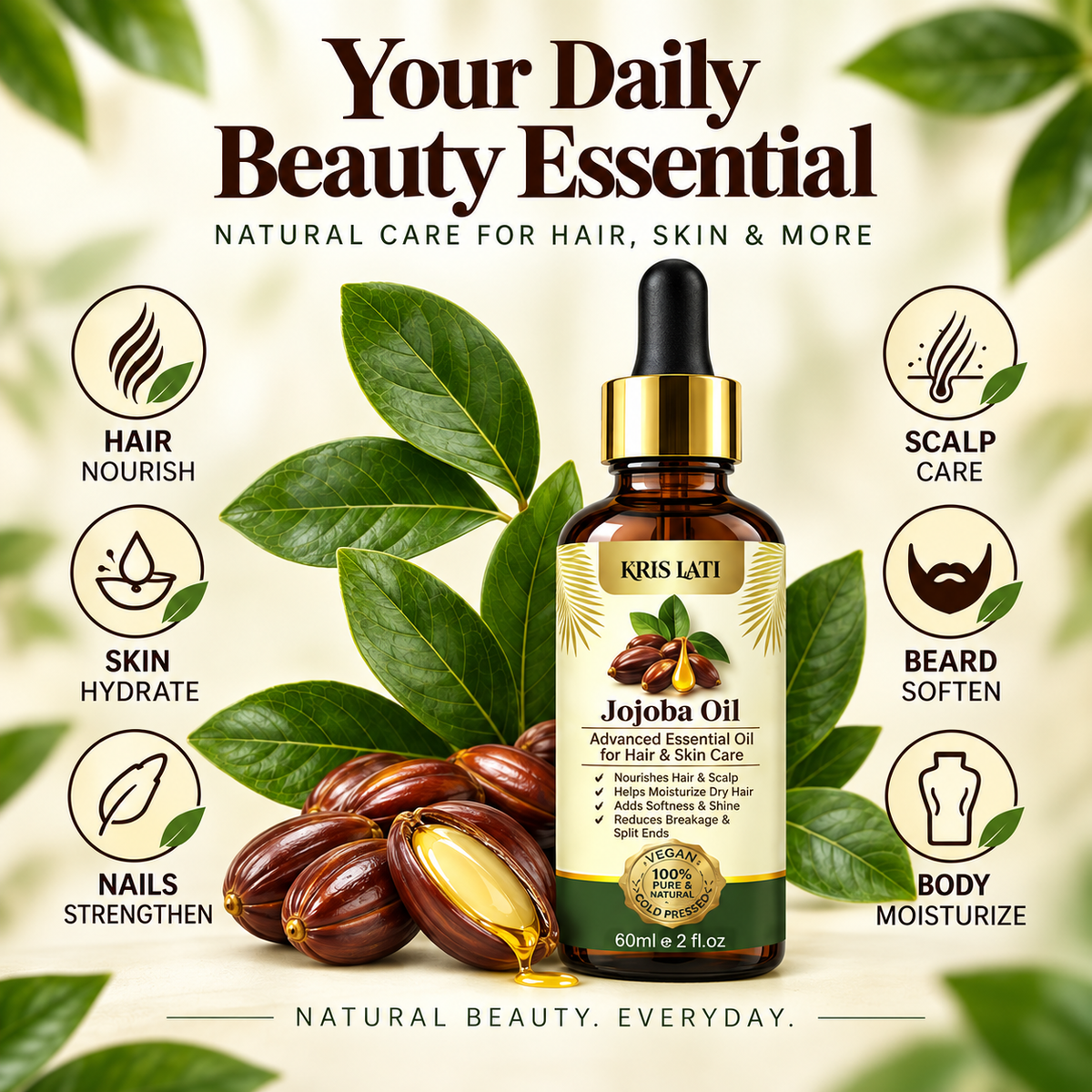 KL Jojoba Oil  – 60 mL / 2 fl oz