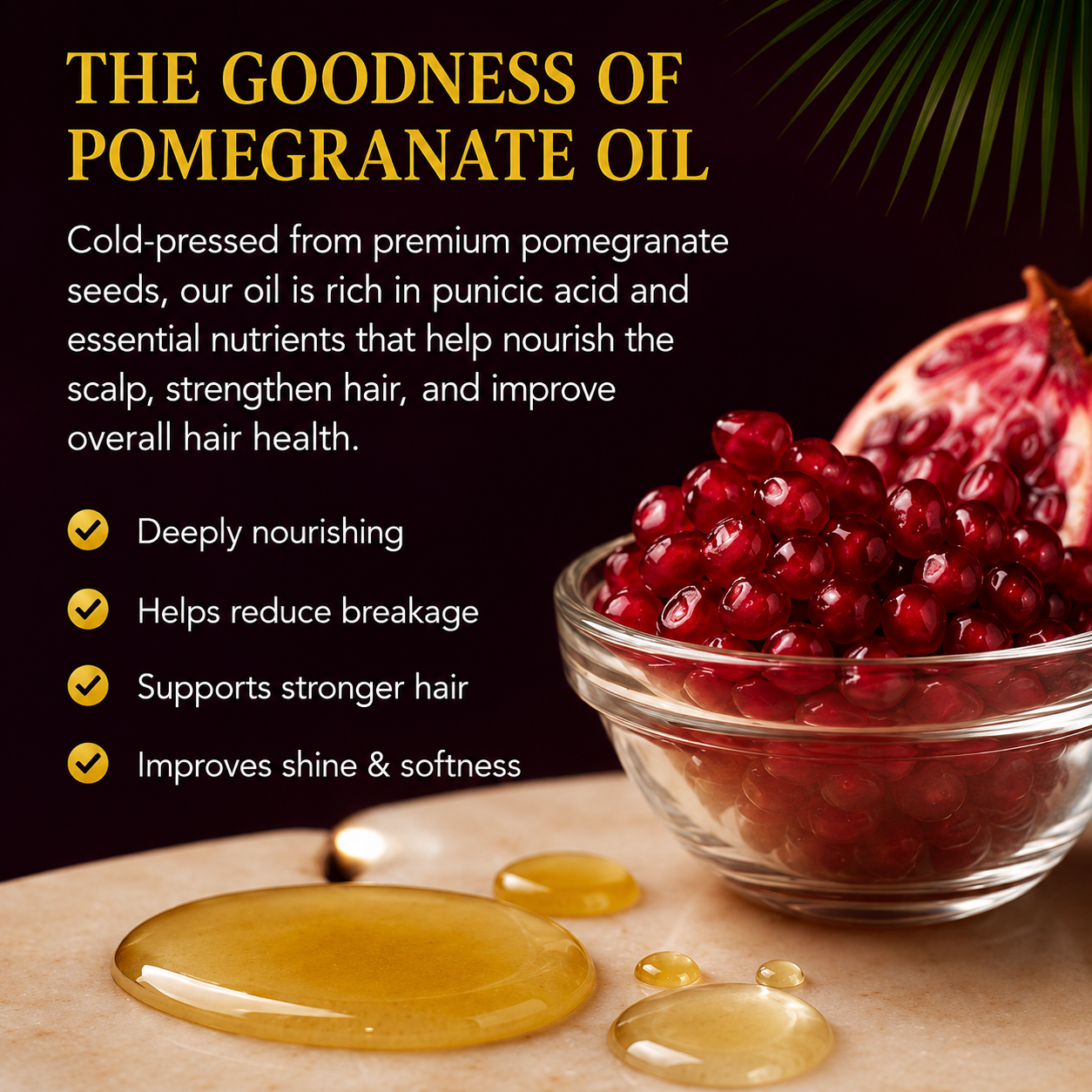 Pomegranate Hair Oil