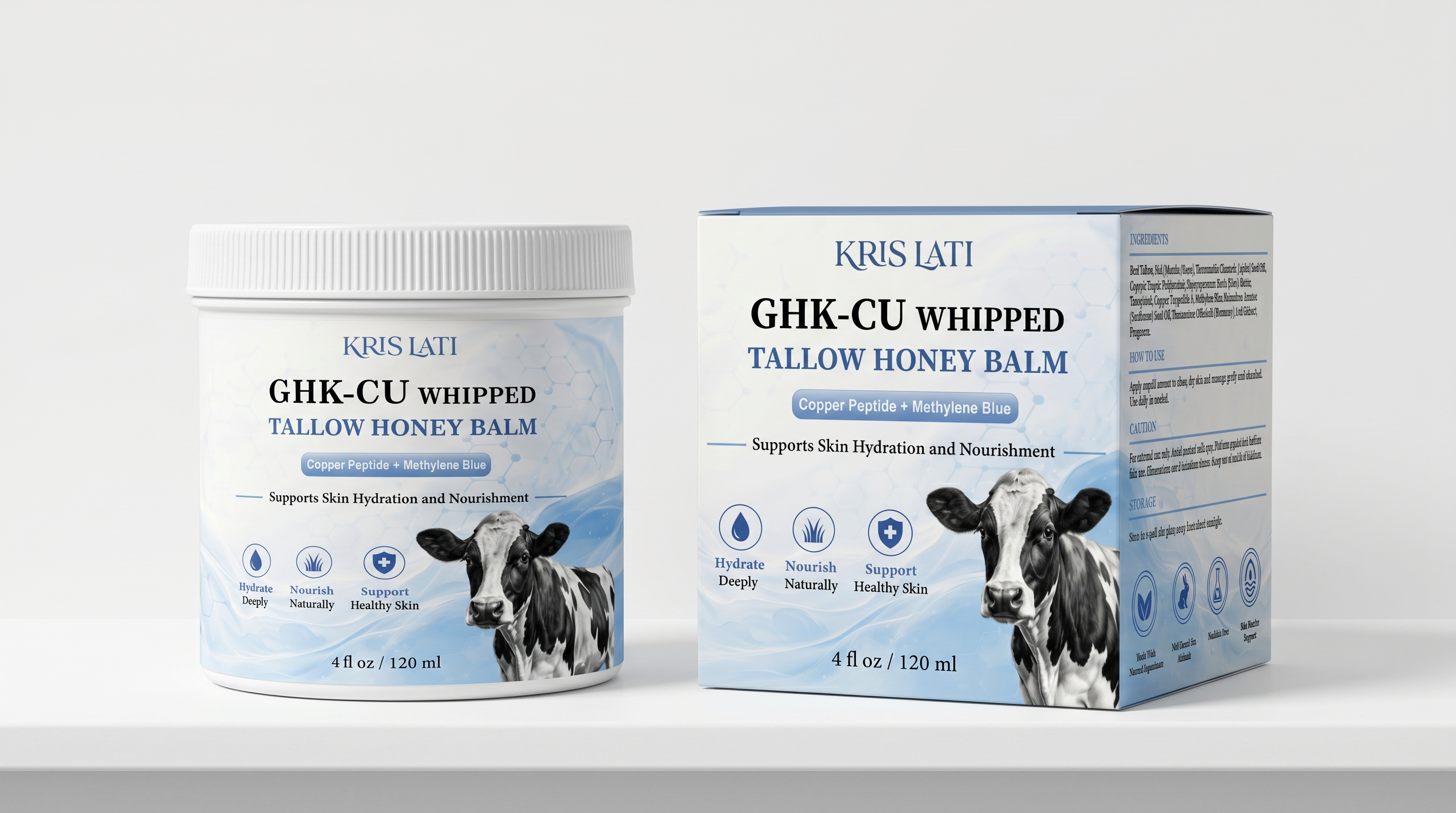 GHK-CU Whipped Face & Body Tallow Honey Balm