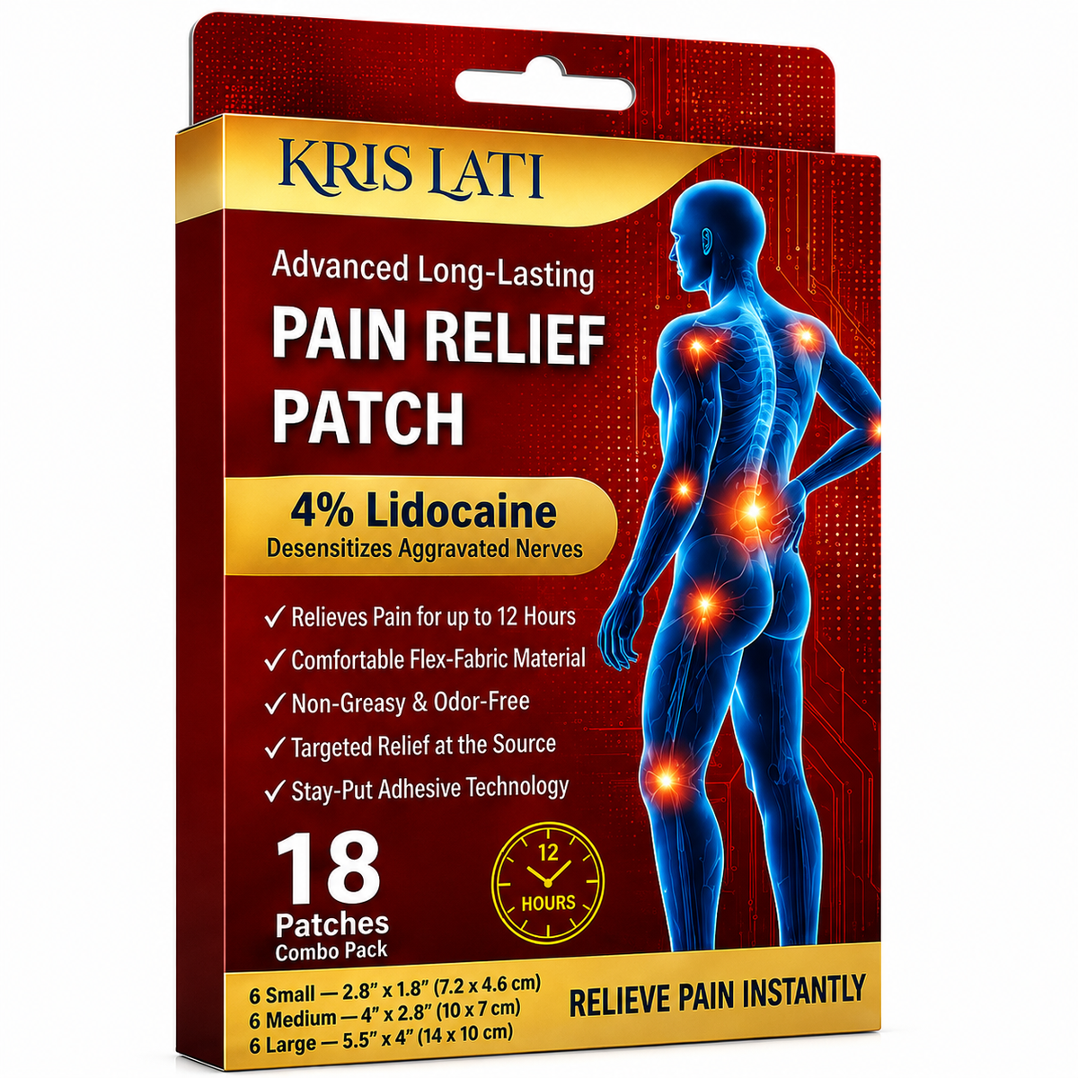 4% Lidocaine Pain Relief Patch