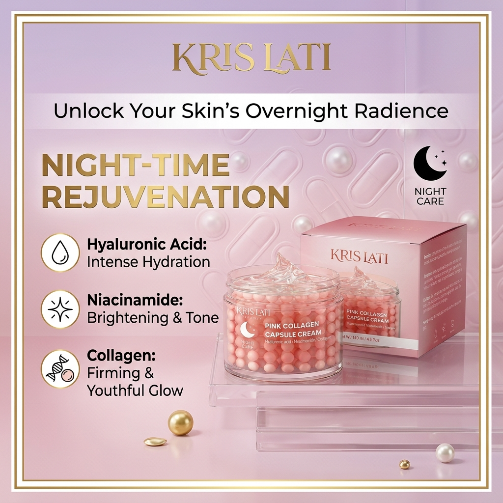 Pink Collagen Capsule Cream – Night Care